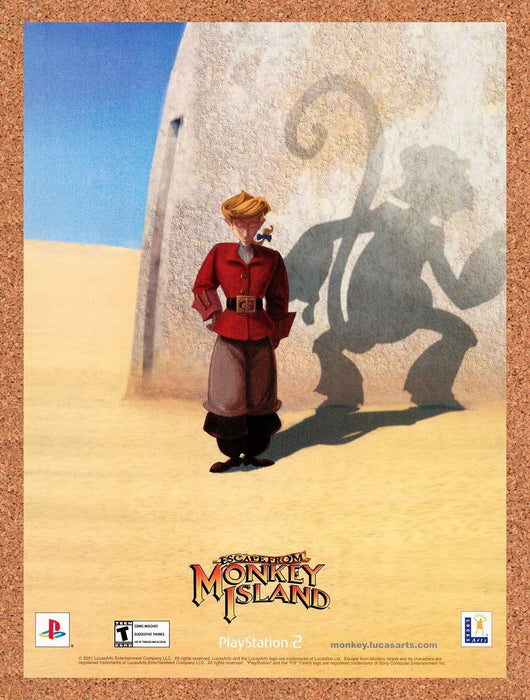 2001 Escape From Monkey Island PC Original Advertisement v1 - for just $19.49! 