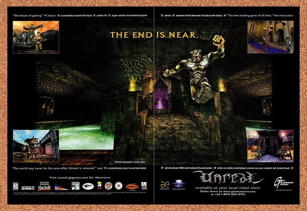 1998 Unreal PC Original Ad v9 - for just $23.99! 