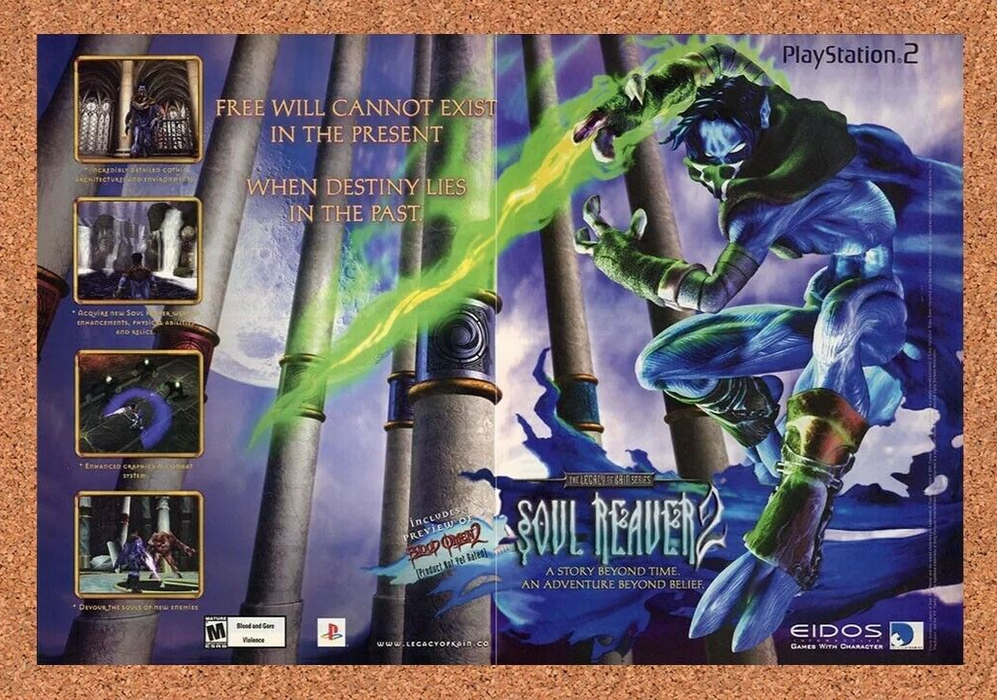 2000 Legacy of Kain Soul Reaver 2 PS2 Original Ad v2 - for just $21.49! 