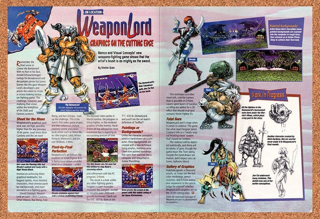 1995 WeaponLord SNES Original Ad v1 - for just $21.49! 