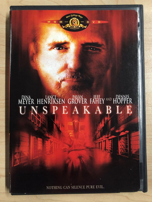Unspeakable (DVD, 2002) - K7 - for just $2.99! 
