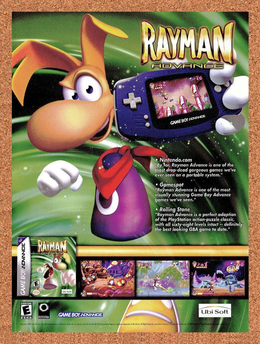 2003 Rayman Advance GBA Original Ad v2 - for just $17.99! 