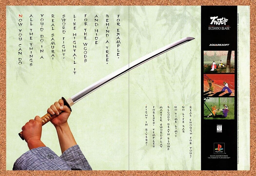 1997 Bushido Blade PS1 Original Ad v1 - for just $21.49! 