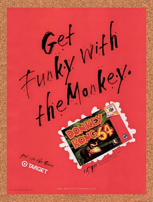 1999 Donkey Kong 64 At Target Original Advertisement v1 - for just $19.49! 