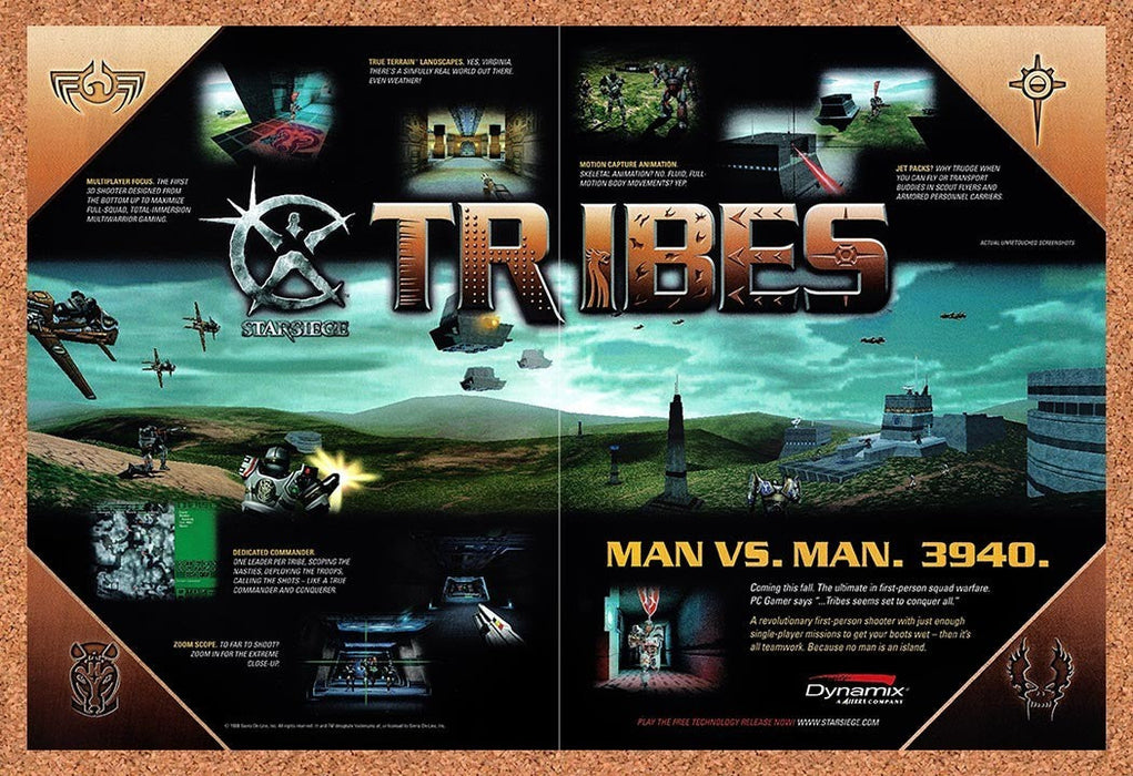 1998 Starsiege Tribes PC Original Advertisement v10 - for just $23.99! 