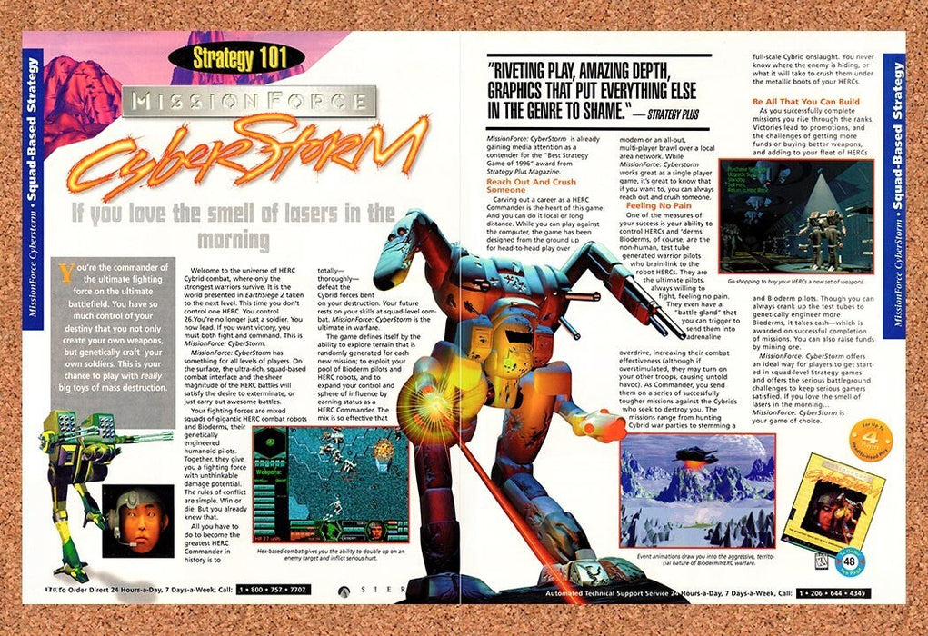1996 MissionForce CyberStorm PC Original Ad v2 - for just $21.49! 