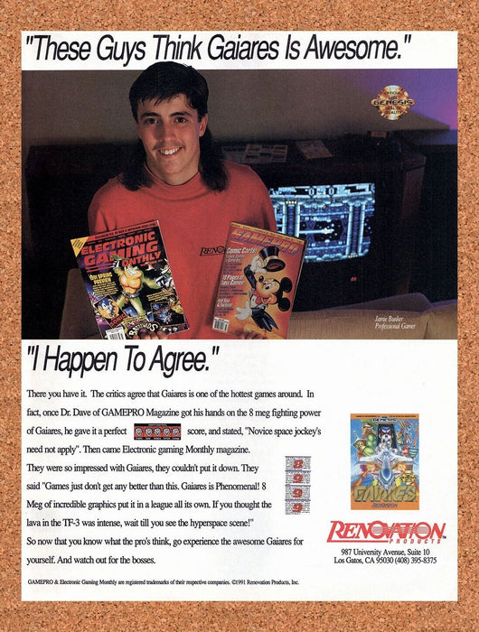 1991 Gaiares Genesis Original Ad v1 - for just $17.99! 