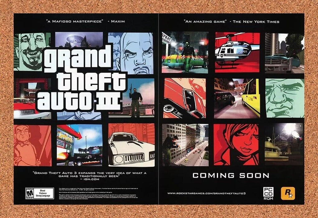 2004 Grand Theft Auto III PC Original Ad - for just $22.49! 