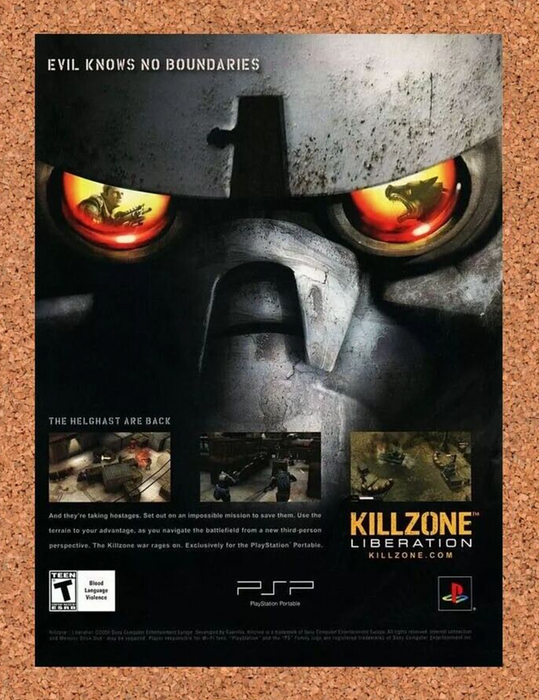 2007 Killzone Liberation PSP Original Ad - for just $17.99! 