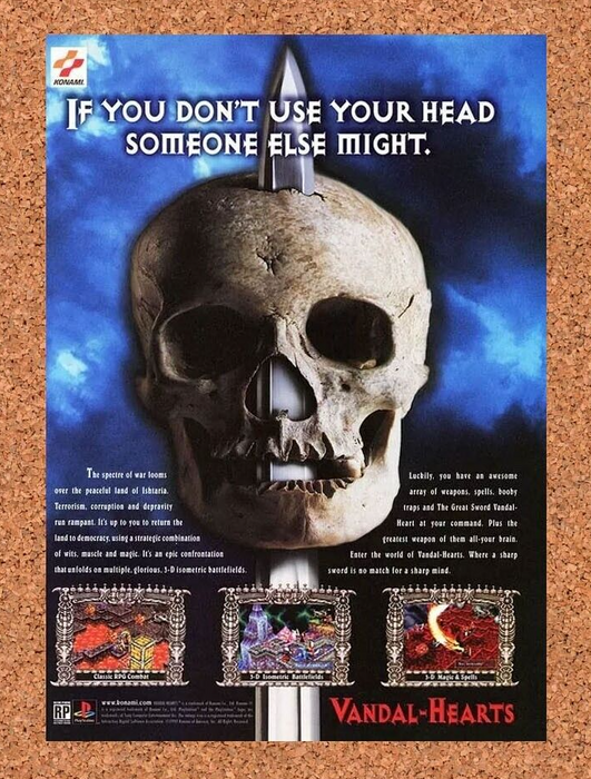 1998 Vandal Hea PS1 Original Ad - for just $17.99! 