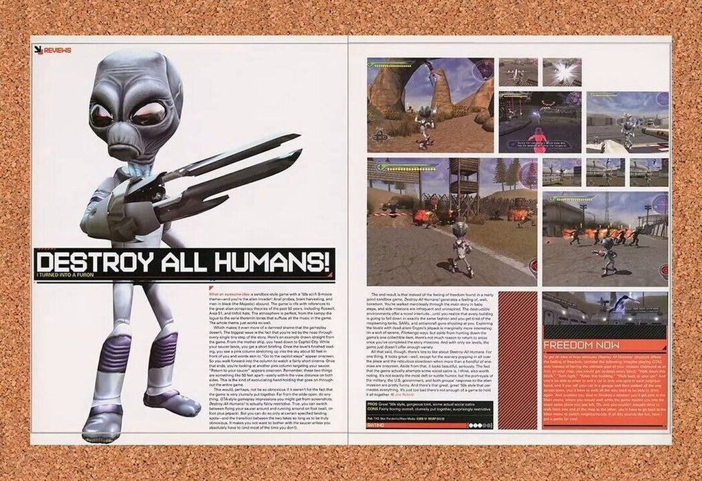 2007 Destroy All Humans PS2 Original Ad v1 - for just $21.49! 