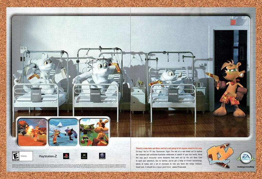 2003 Ty The Tasmanian Tiger PS2 Original Ad - for just $21.49! 
