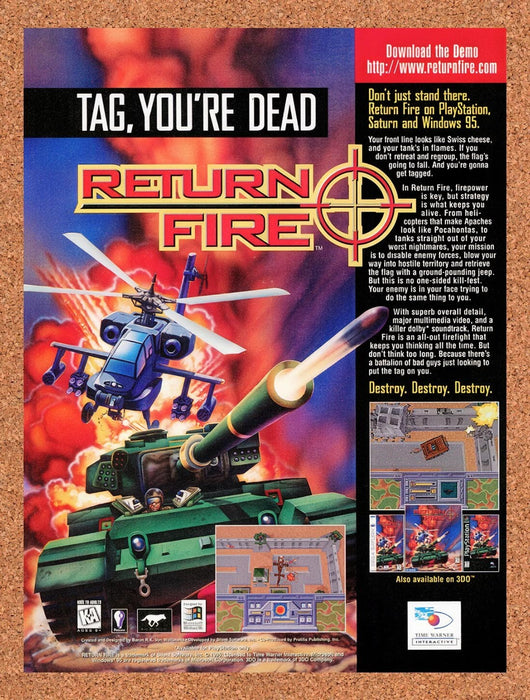 1996 Return Fire PC Original Ad v1 - for just $17.99! 