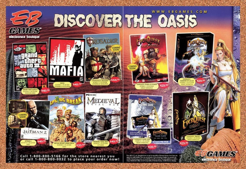 2002 EB Games PC Games Original Advertisement v13 - for just $23.99! 