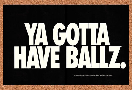1994 Ballz SNES Original Ad v1 - for just $21.49! 