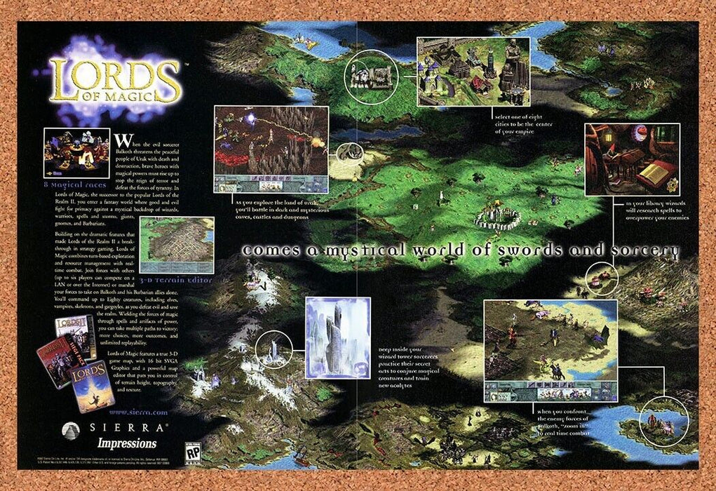 1997 Lords Of Magic PC Original Ad - for just $21.49! 