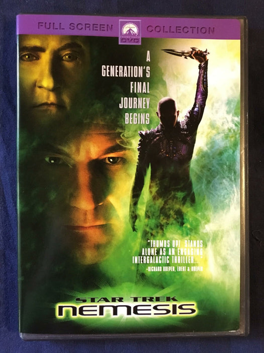 Star Trek - Nemesis (DVD, 2002, Full Frame) - K0107 - for just $1.99! 