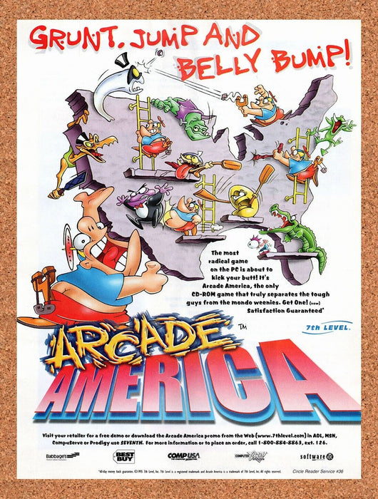 1995 Arcade America PC Original Ad - for just $17.99! 