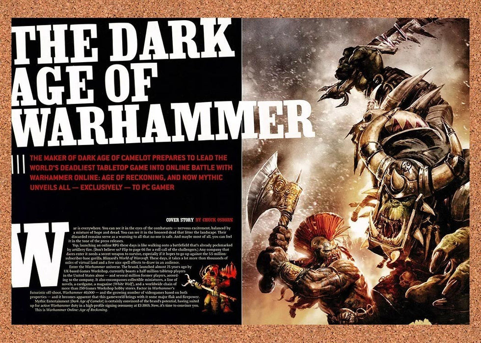 2006 Warhammer Online Age Of Reckoning PC Preview Original Ad vr3 - for just $23.99! 