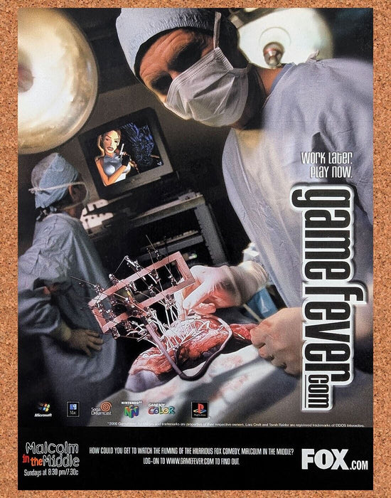 2002 Tomb Raider Game Fever Original Ad - for just $17.99! 