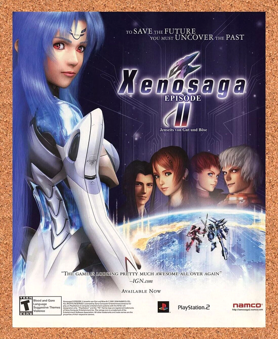2007 Xenosaga Episode II PS2 Original Ad v3 - for just $17.99! 