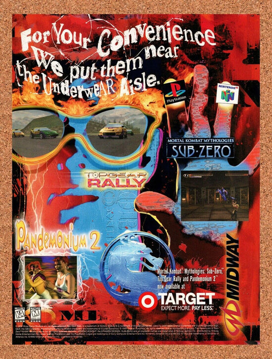 1997 Midway N64 PS1 Games At Target Original Ad v1 - for just $17.99! 