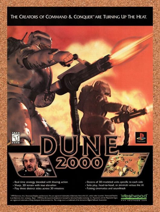 1999 Dune 2001 PS1 Original Ad v3 - for just $17.99! 