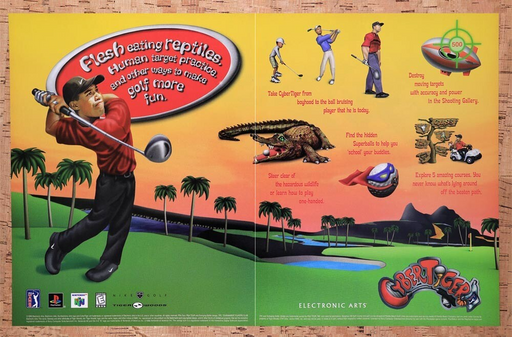 1999 Cyber Tiger PS1 Original Ad v1 - for just $21.49! 