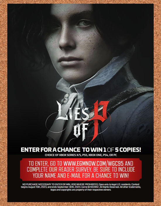 2023 Lies Of P PS5 Original Sweepstakes Ad - for just $17.99! 
