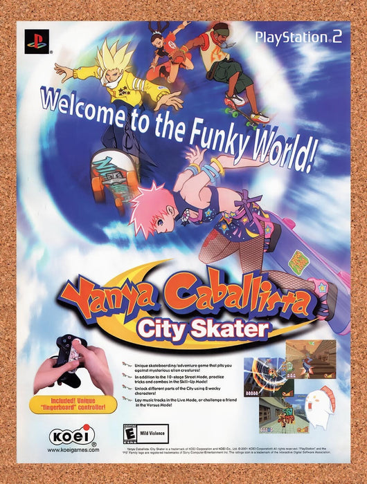 2001 Yanya Caballista PS2 Original Ad v1 - for just $17.99! 