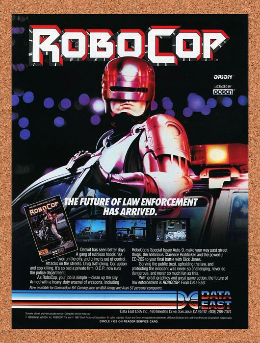 1988 Robocop NES Original Ad v1 - for just $17.99! 