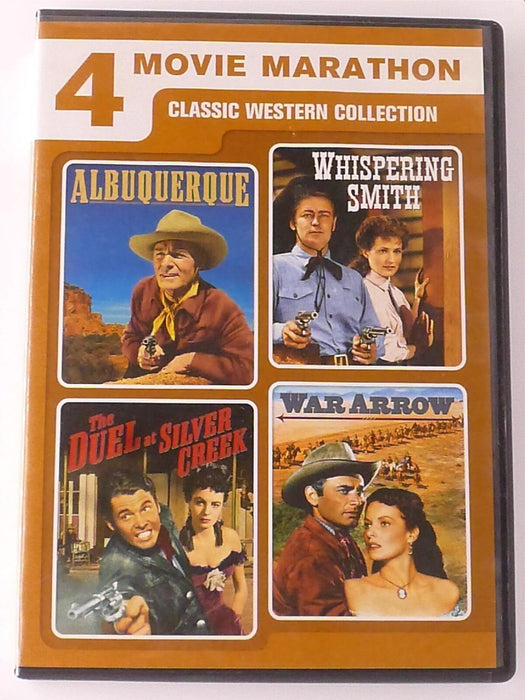 Albuquerque, Whispering Smith, The Duel at Silver Creek,.. (DVD, 4-film) - J0730 - for just $2.99! 