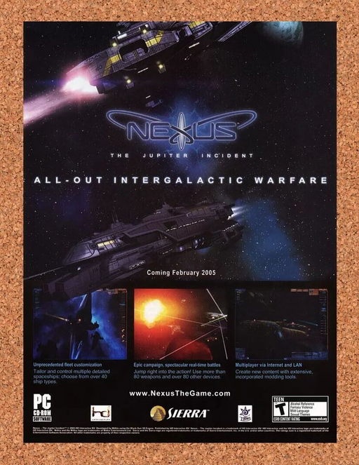 2007 Nexus The Jupiter Incident PC Original Ad - for just $17.99! 