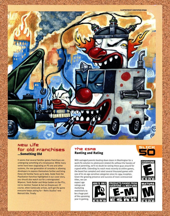 2003 Twisted Metal PS1 Original ESRB Ad - for just $17.99! 