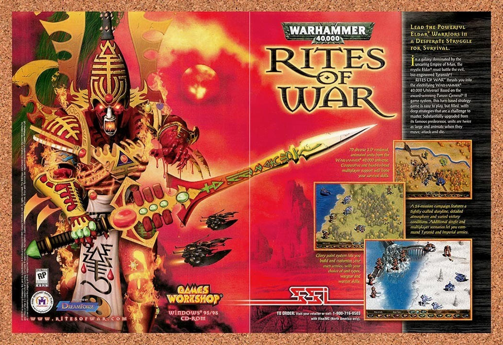 1999 Warhammer Rites Of War PC Original Ad v2 - for just $23.99! 