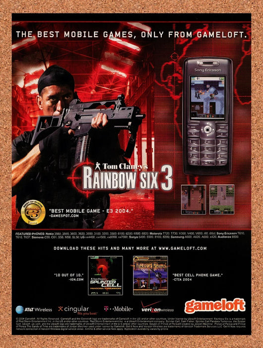 2004 Rainbow Six 3 GameLoft Original Advertisement v3 - for just $19.49! 