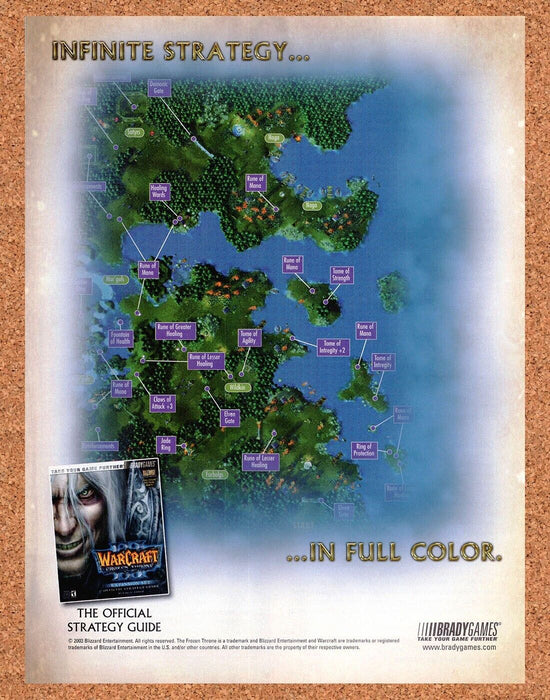 2003 WarCraft III The Frozen Throne Original Ad - for just $17.99! 