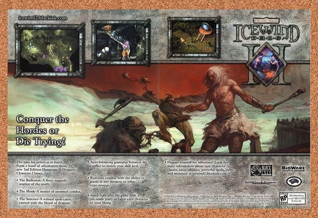 2004 Icewind Dale II PC Original Ad v2 - for just $22.49! 