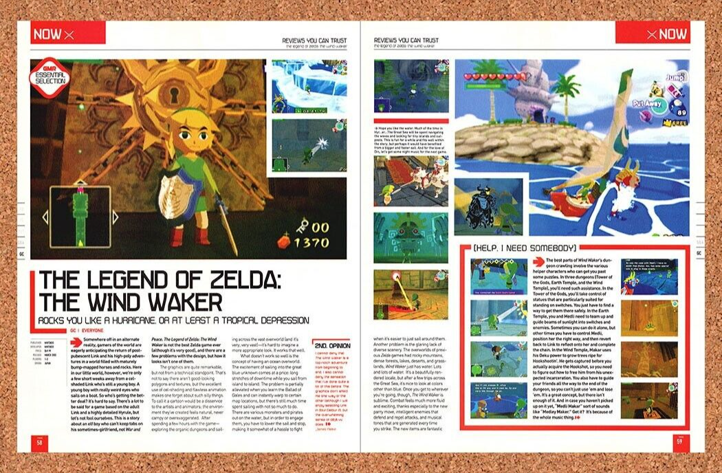 2003 Zelda Wind Waker GameCube Original Ad v1 - for just $21.49! 