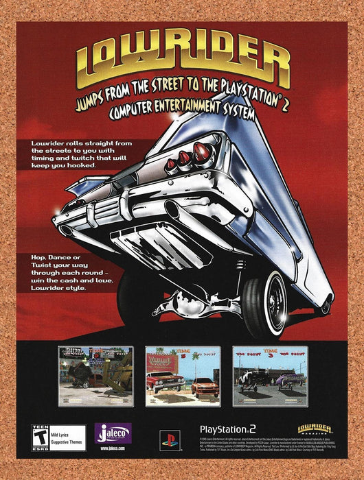 2003 Lowrider PS2 Original Advertisement v1 - for just $19.49! 