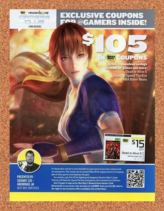 2014 Dead Or Alive 5 Xbox 360 Original Best Buy Ad v1 - for just $20.99! 