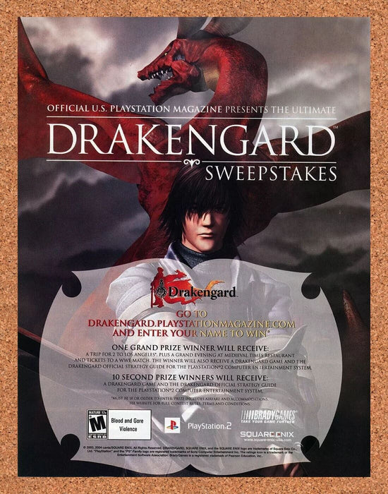 2005 Drakengard PS2 Sweepstakes Original Ad - for just $17.99! 