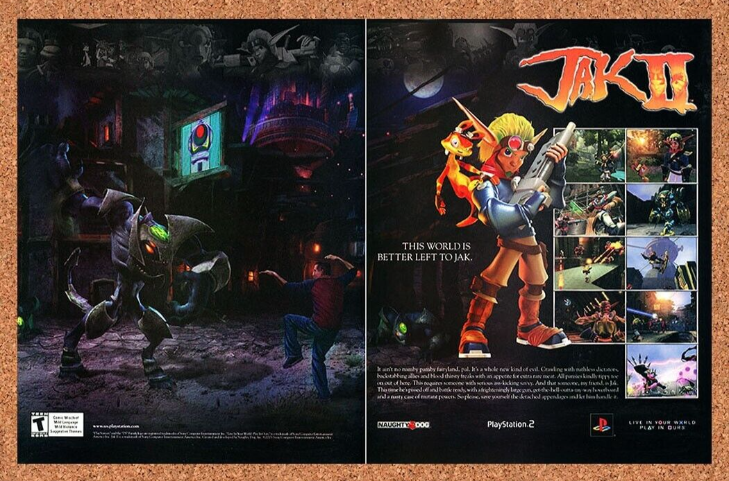 2003 Jak II PS2 Original Ad v1 - for just $21.49! 
