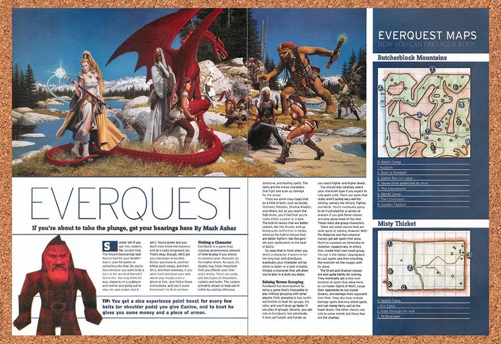 2001 EverQuest Luclin Newbie Guide Original Advertisement vr8 - for just $23.99! 