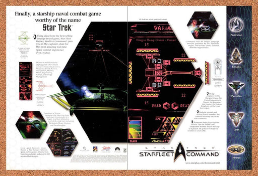 1999 Star Trek Starfleet Command Klingon Command Cruiser Original Advertisement v4 - for just $23.99! 