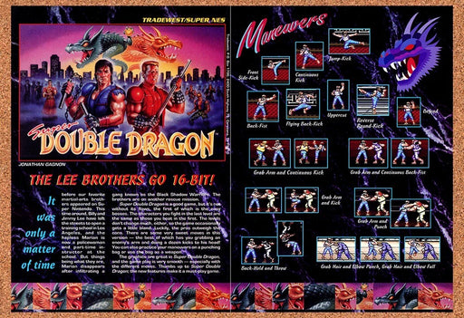 1992 Super Double Dragon SNES Original Ad v1 - for just $21.49! 