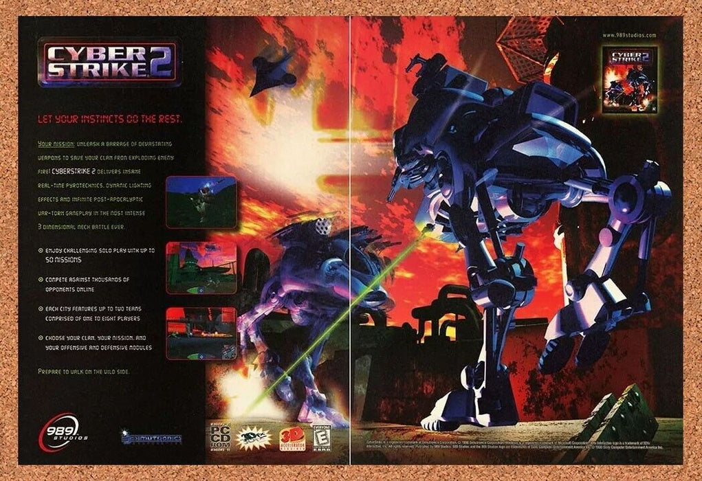 2000 Cyber Strike 2 PC Original Ad - for just $21.49! 