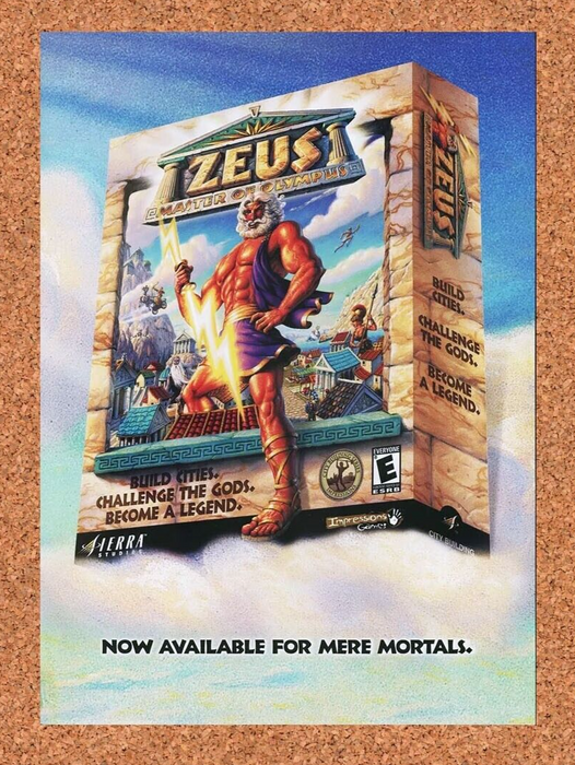 2002 Zeus Master Of Olympus PC Original Ad - for just $17.99! 
