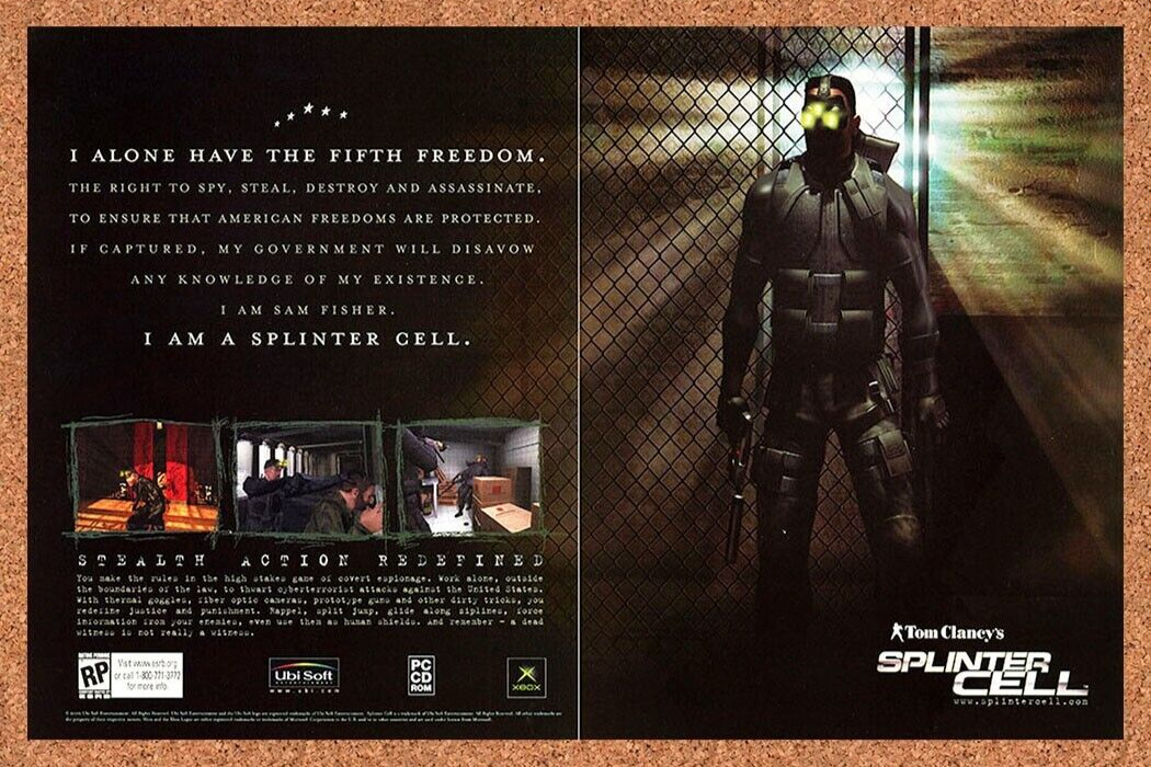 2007 Splinter Cell Xbox Original Ad v3 - for just $21.49! 