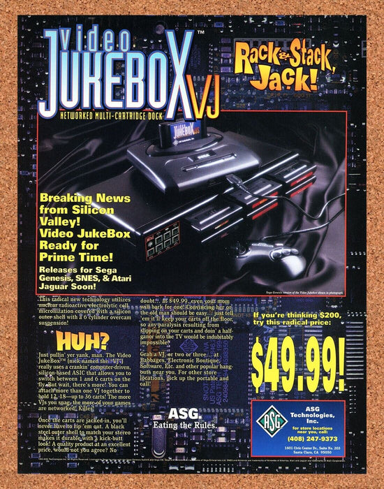 1994 Sega Genesis Video Jukebox VJ Original Ad v1 - for just $17.99! 
